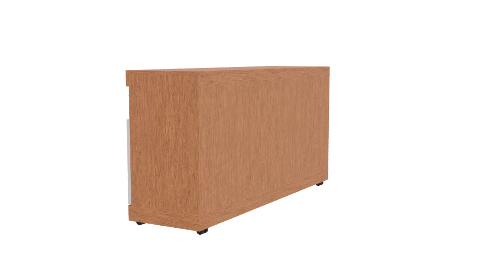 Stylish Wooden TV Stand 3D - Professional 3D Model Render 3