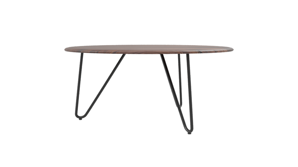 Stylish Round Wooden Table 3D - Professional 3D Model Render 8