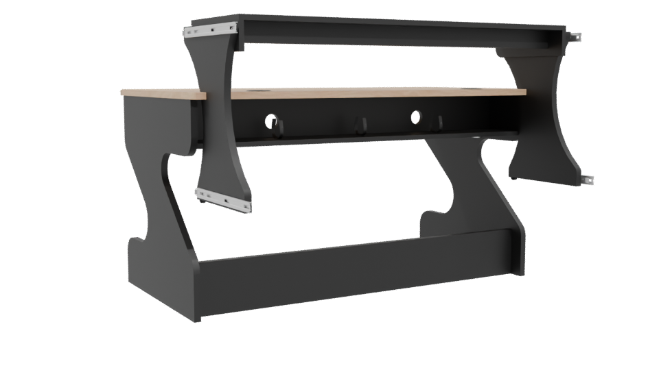 Stylish Modern Office Desk 3D - Professional 3D Model Render 4