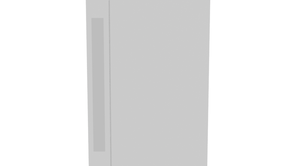 Sleek Minimalist Refrigerator 3D Model - Professional 3D Model Render 11