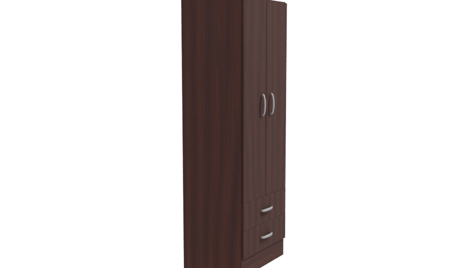 Elegant Wooden Storage Cabinet Model - Professional 3D Model Render 9