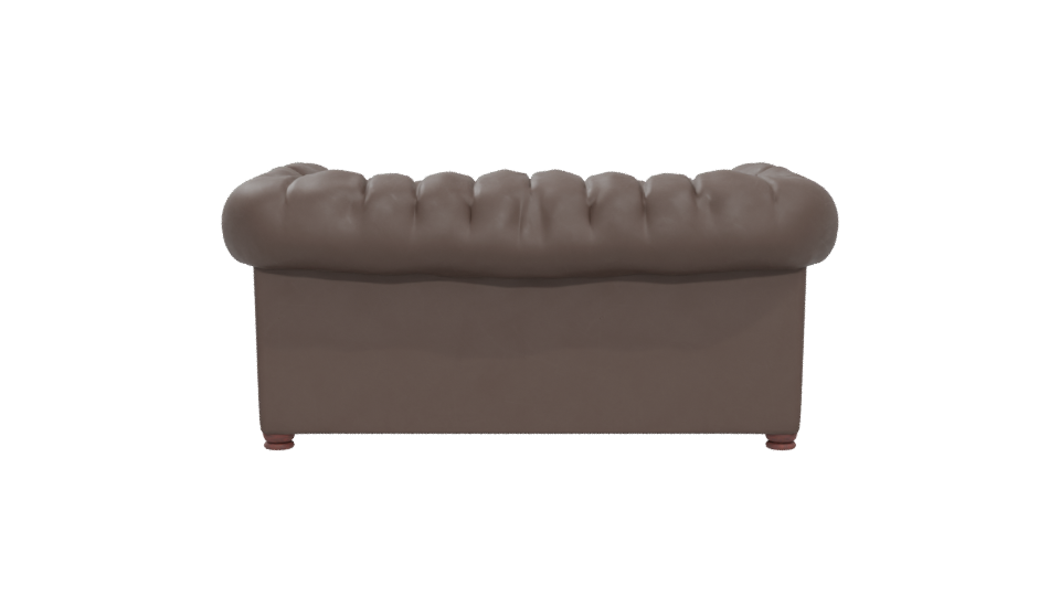 Elegant Vintage Leather Chesterfield Sofa 3D Model - Professional 3D Model Render 5