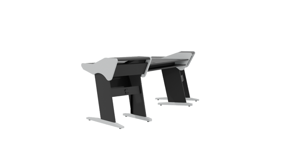 Contemporary Office Desk 3D Model - Professional 3D Model Render 3