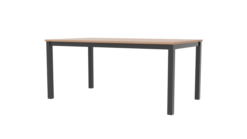 Minimalist Wooden Table 3D Model - Professional 3D Model Render 6