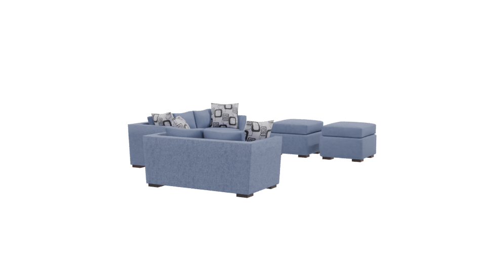 Modern Sofa Set 3D Model - Professional 3D Model Render 9