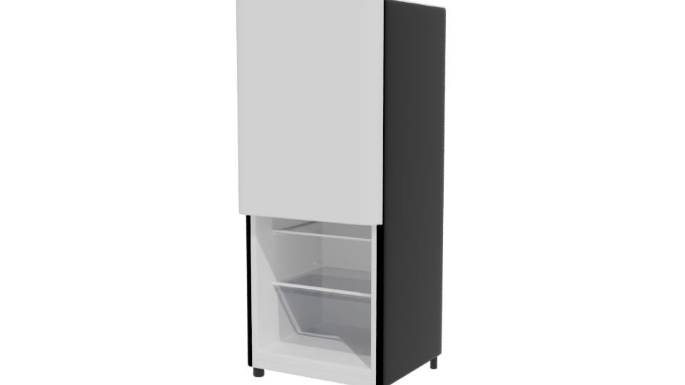 Vibrant Retro Refrigerator Model - Professional 3D Model Render 12