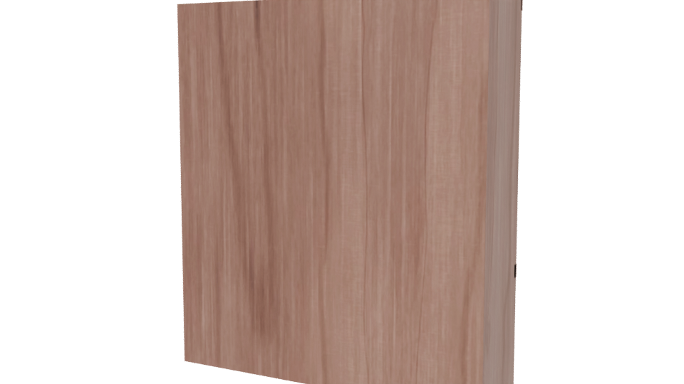Stylish Wooden Wardrobe Model - Professional 3D Model Render 6