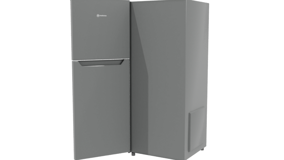 Stylish Double Door Refrigerator 3D - Professional 3D Model Render 3