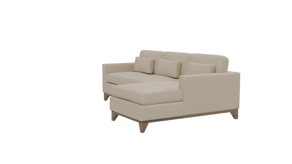 Cozy Modern Sectional Sofa 3D Model - Professional 3D Model Render 13