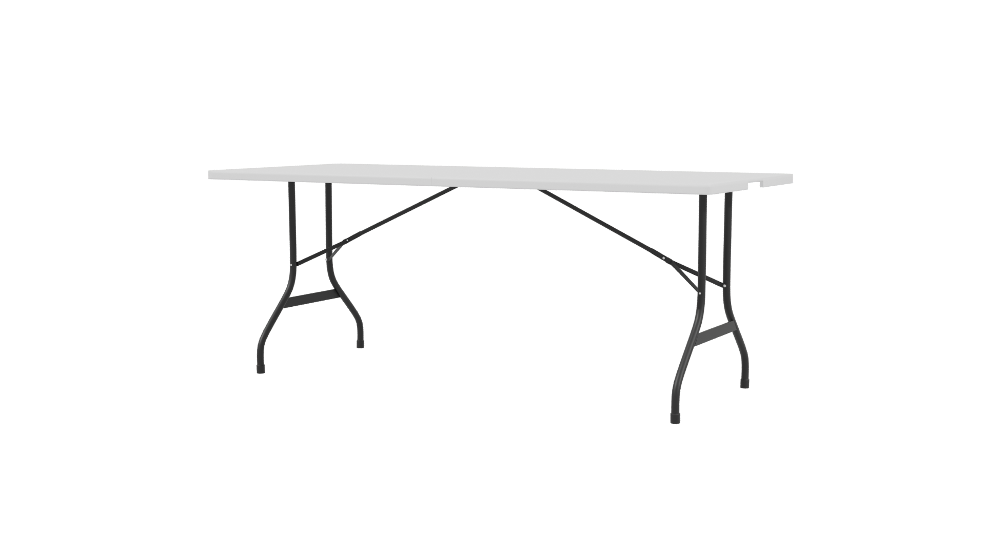 Minimalist Folding Table 3D Model - Professional 3D Model Render 3