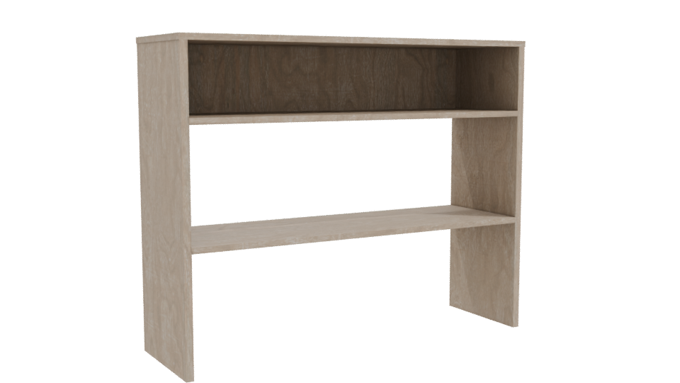 Stylish Wooden Shelf Display 3D - Professional 3D Model Render 10