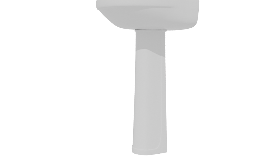 Elegant Pedestal Sink Model 3D - Professional 3D Model Render 13