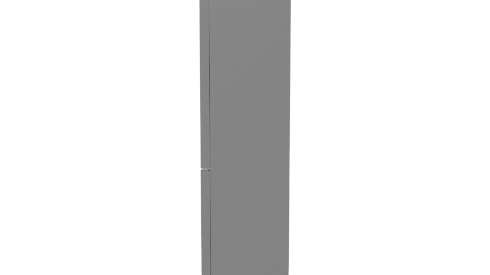 Sleek Stainless Steel Refrigerator 3D Model - Professional 3D Model Render 2