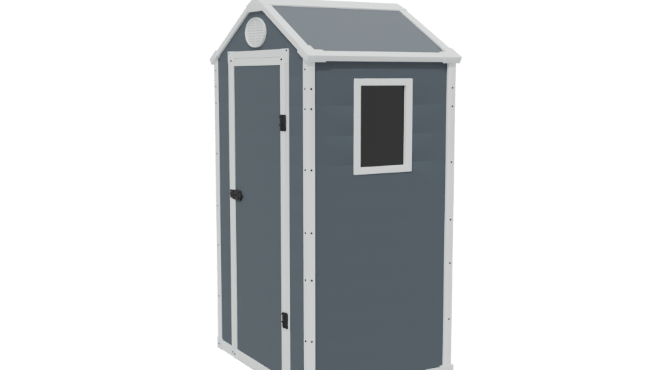 Stylish Outdoor Storage Shed 3D - Professional 3D Model Render 13
