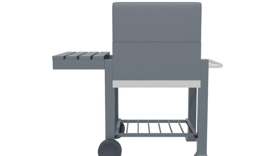 Stylish Outdoor BBQ Grill Model - Professional 3D Model Render 5