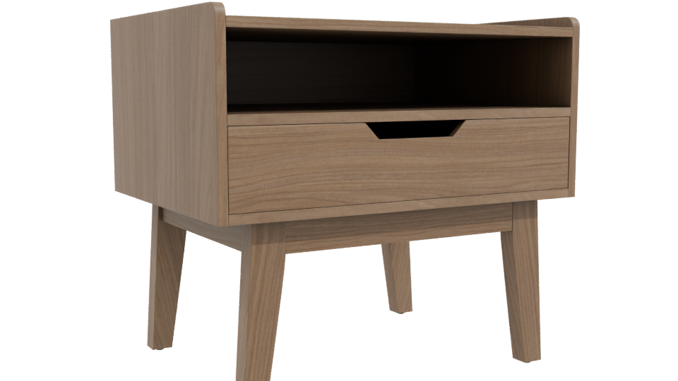 Buró Budapest Nogal 3D Model - Professional 3D Model Render 10