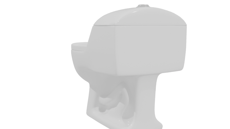 Stylish Bathroom Toilet 3D Model - Professional 3D Model Render 4