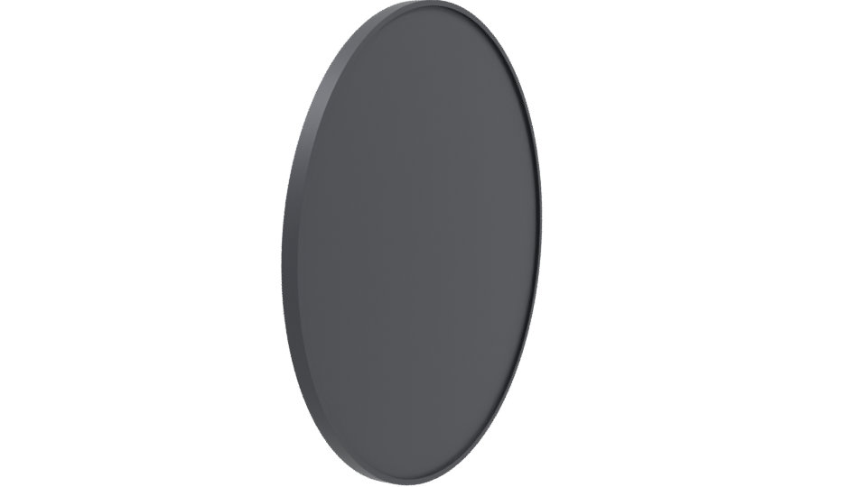 Glossy Round Mirror 3D Model - Professional 3D Model Render 9