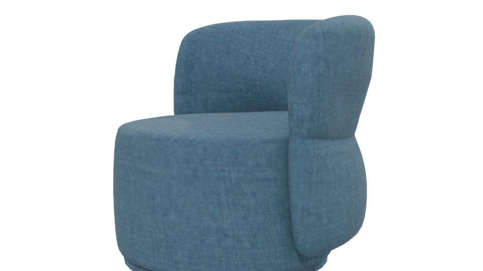Stylish Modern Accent Chair 3D - Professional 3D Model Render 13