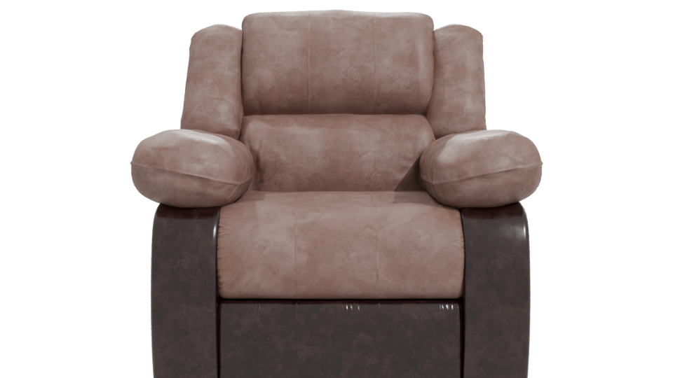 Stylish Reclining Armchair Model - Professional 3D Model Render 11