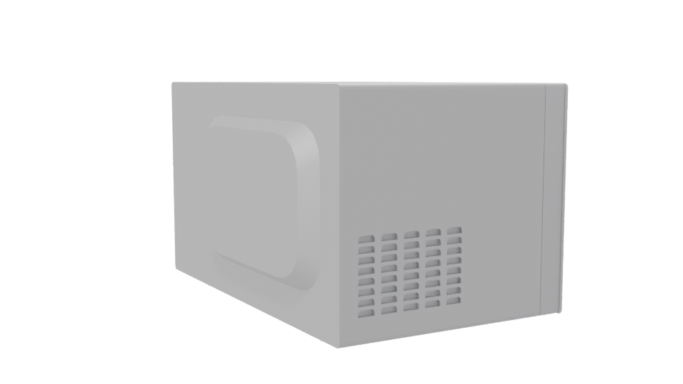 Sleek Microwave Oven 3D Model - Professional 3D Model Render 7