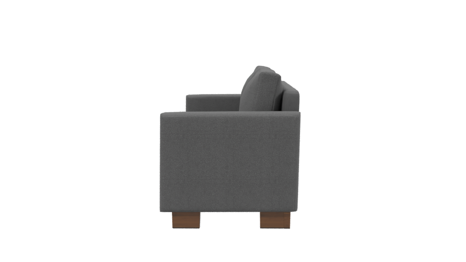 Modern Gray Sofa 3D Model - Professional 3D Model Render 2