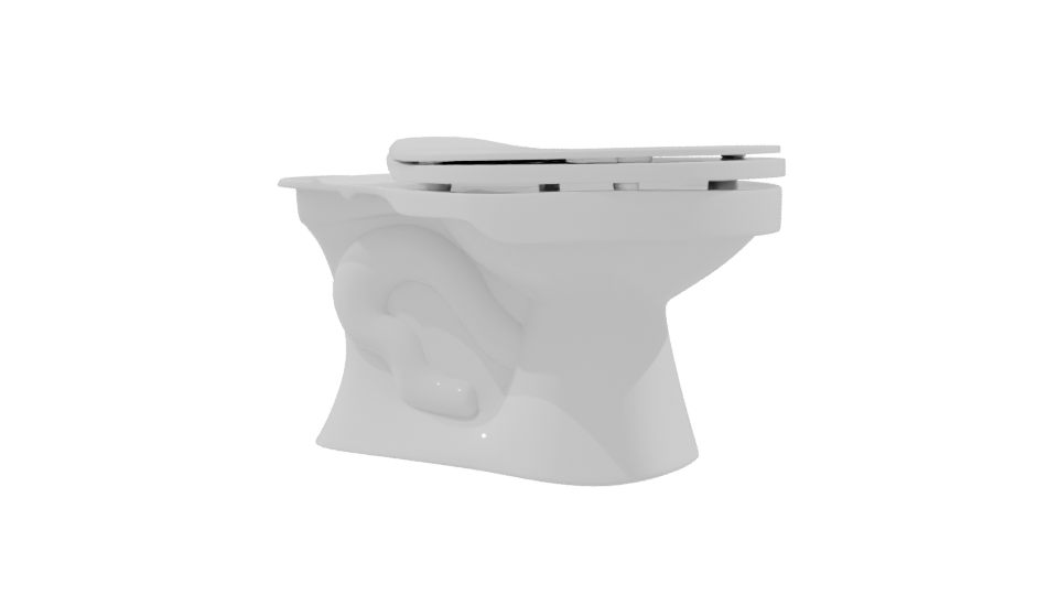 Contemporary Toilet Model 3D - Professional 3D Model Render 9