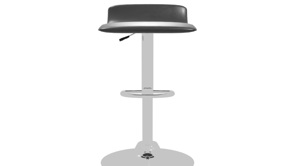Modern Bar Stool 3D Model - Professional 3D Model Render 11