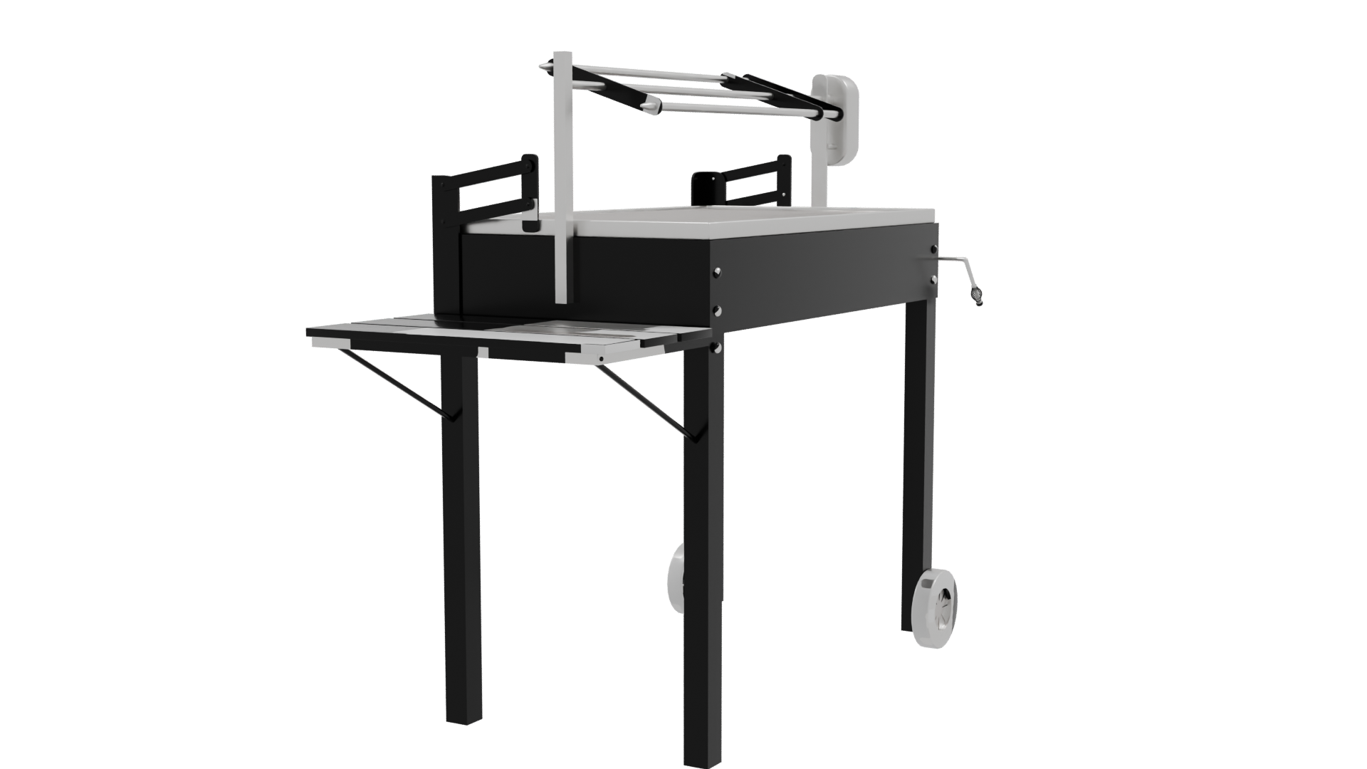 High-Quality Outdoor Grill 3D Model - Professional 3D Model Render 9