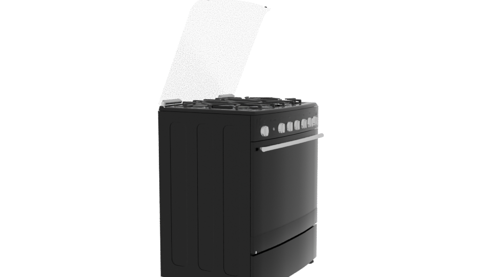 Stylish Gas Range 3D Model - Professional 3D Model Render 9