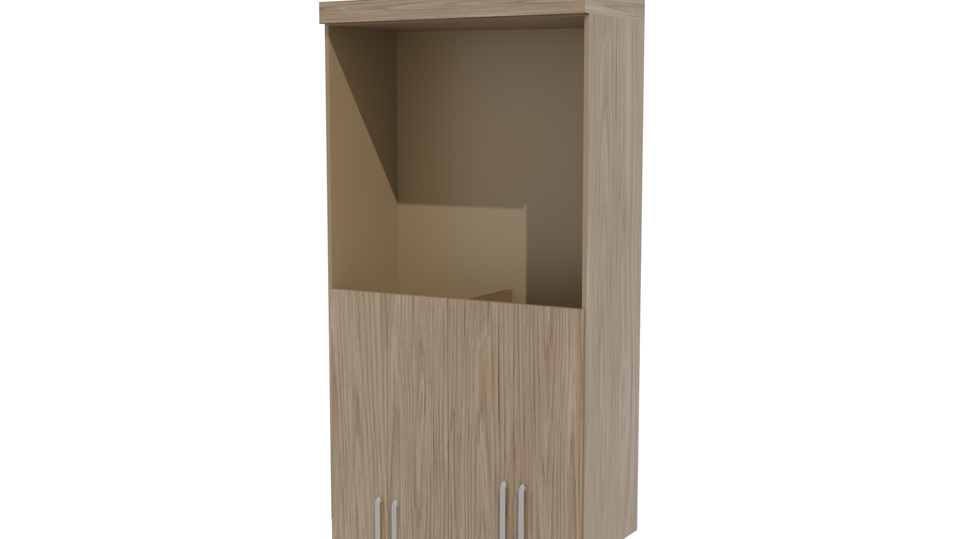 Modern Wooden Closet Corfe 3D - Professional 3D Model Render 12
