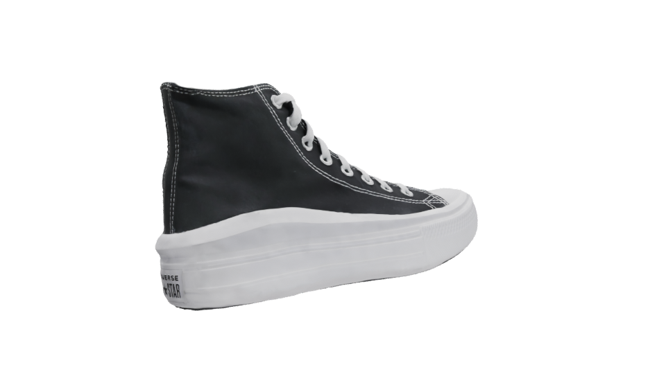 High-Top Canvas Sneakers Model - Professional 3D Model Render 10