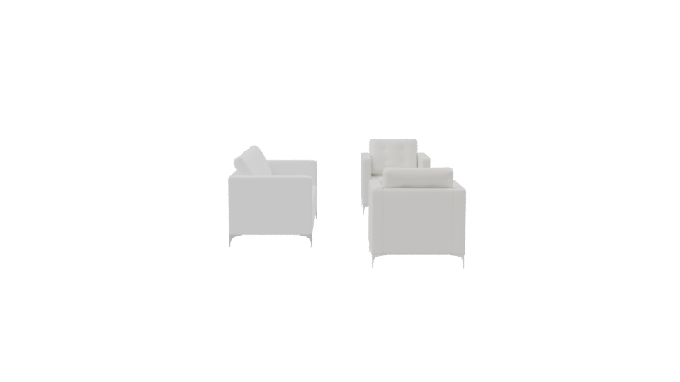 Living Room Sofa Set 3D Model - Professional 3D Model Render 8