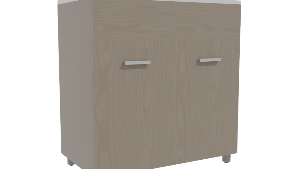 Minimalist Wood Cabinet 3D Model - Professional 3D Model Render 10