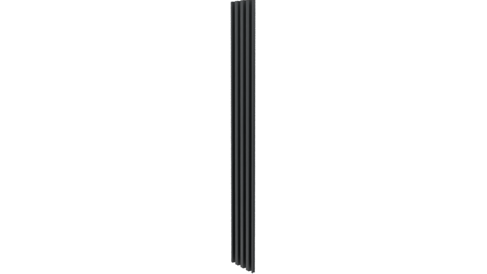 Stylized Vertical Slatted Panel 3D - Professional 3D Model Render 13
