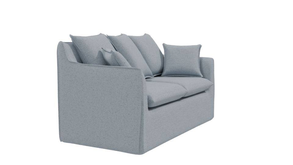 Stylish Modern Fabric Sofa 3D Model - Professional 3D Model Render 9