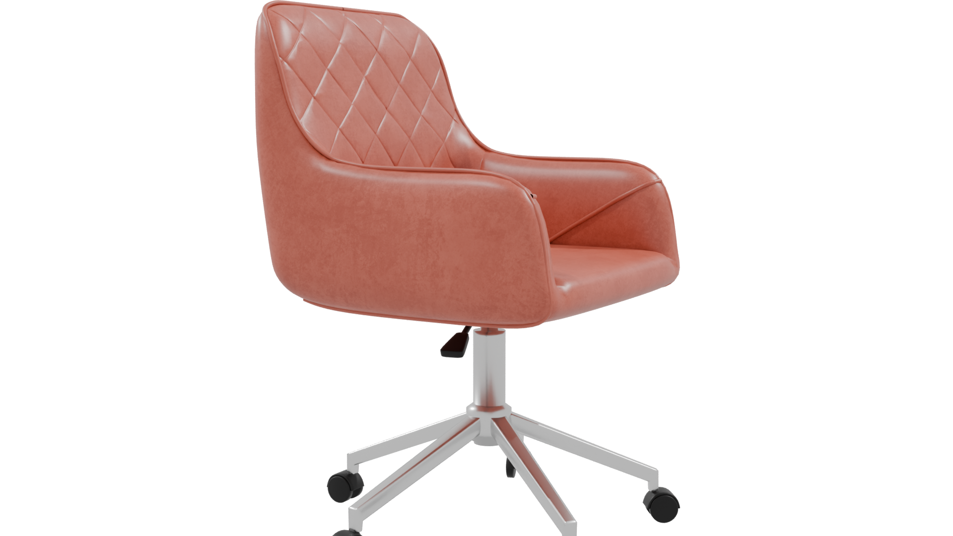 Stylish Modern Quilted Office Chair 3D Model - Professional 3D Model Render 9