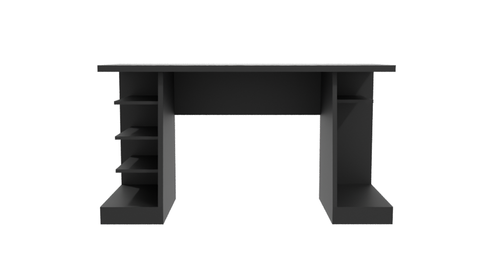 Stylish Modern Office Desk 3D - Professional 3D Model Render 11