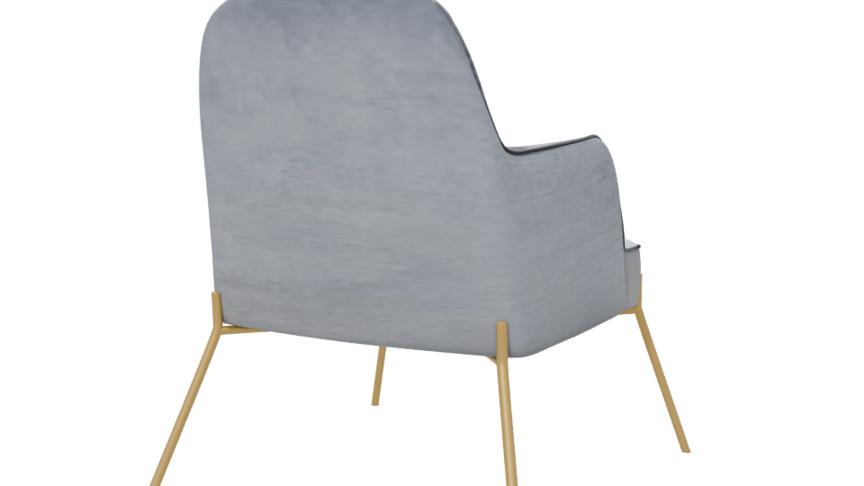 Stylish Modern Accent Chair 3D - Professional 3D Model Render 6