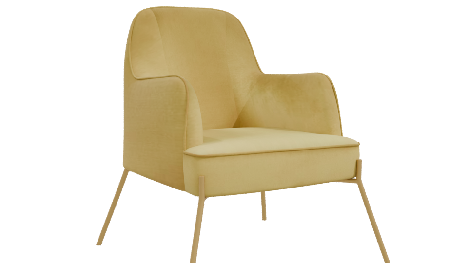 Stylish Minimalist Armchair Model - Professional 3D Model Render 10