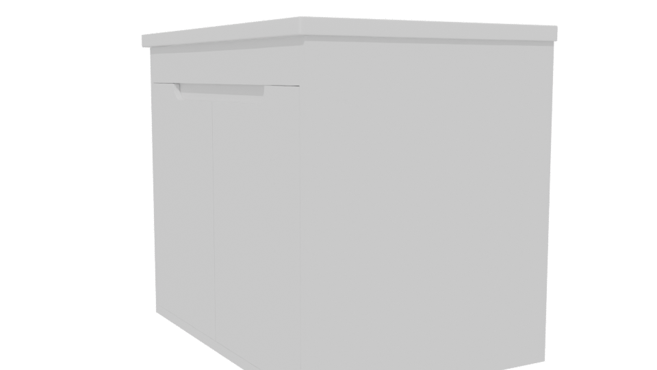 Minimalist White Storage Box 3D - Professional 3D Model Render 13