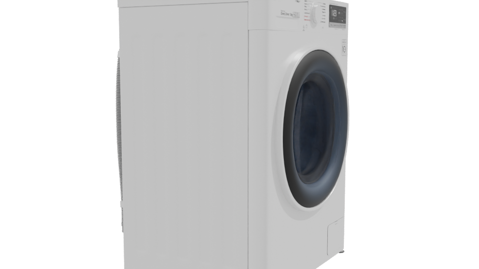 Modern Washing Machine 3D Model - Professional 3D Model Render 9