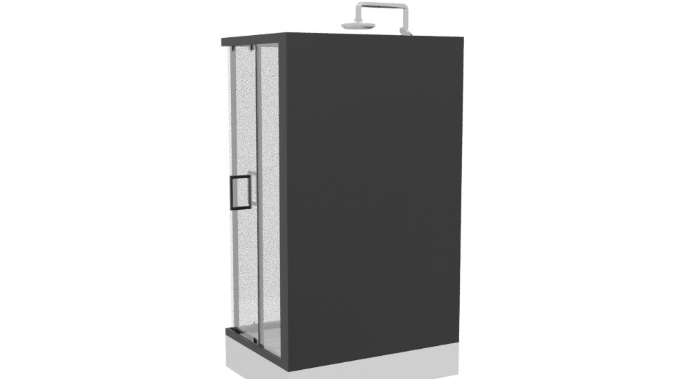 Stylish Shower Enclosure 3D Model - Professional 3D Model Render 4