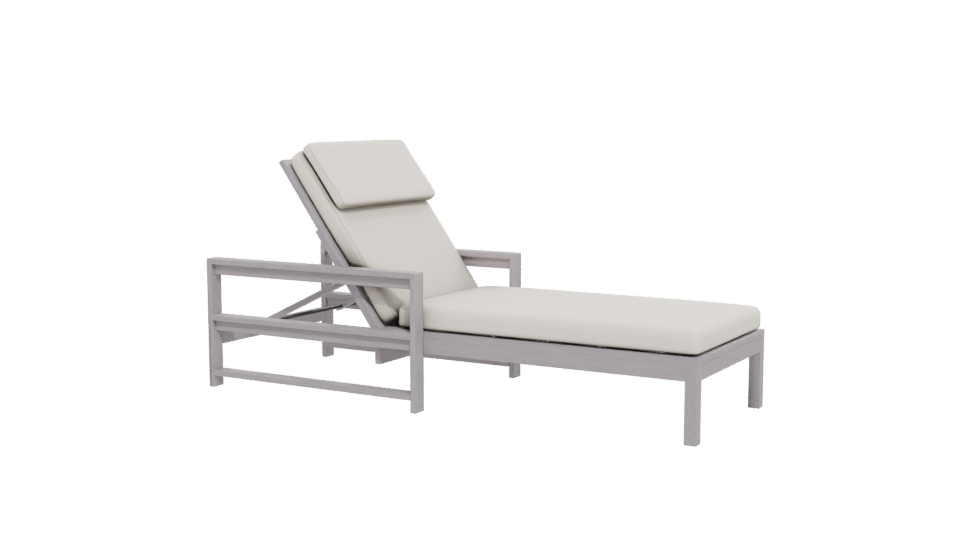 Stylish Outdoor Lounge Chair 3D - Professional 3D Model Render 12