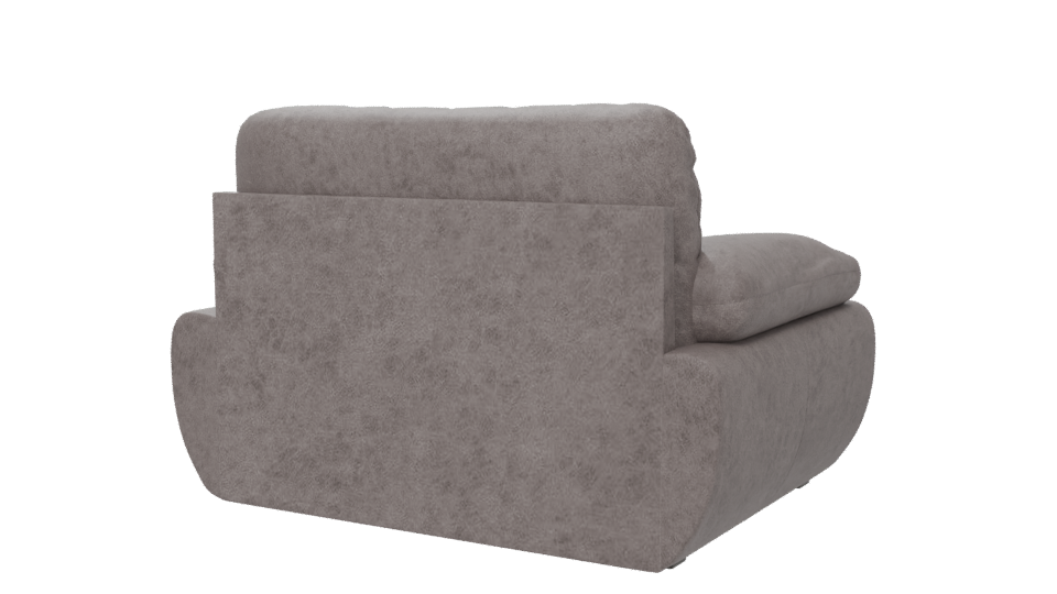 Contemporary Upholstered Living Room Chair 3D Model - Professional 3D Model Render 6