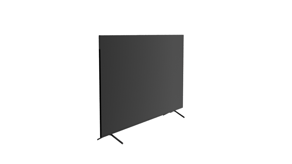 Sleek Modern Television Model - Professional 3D Model Render 9