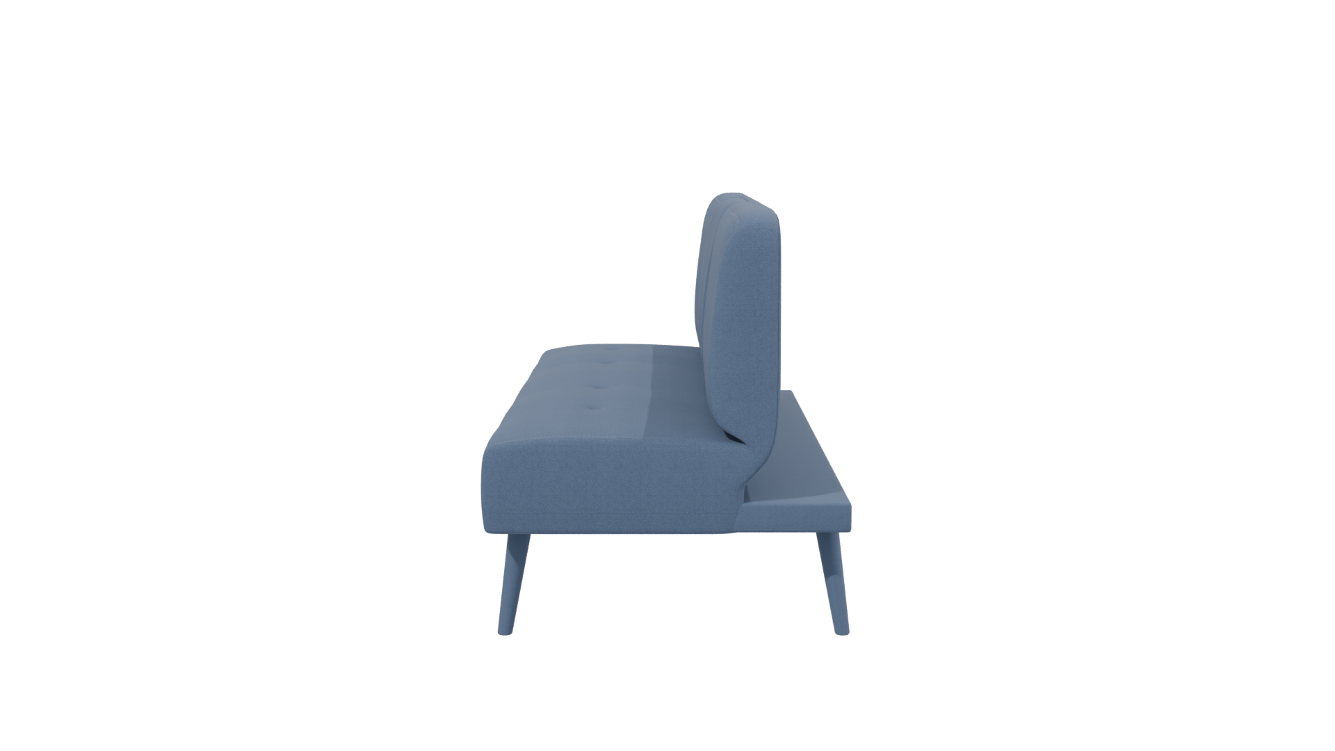 Blue Futon Sofa 3D Model - Professional 3D Model Render 2