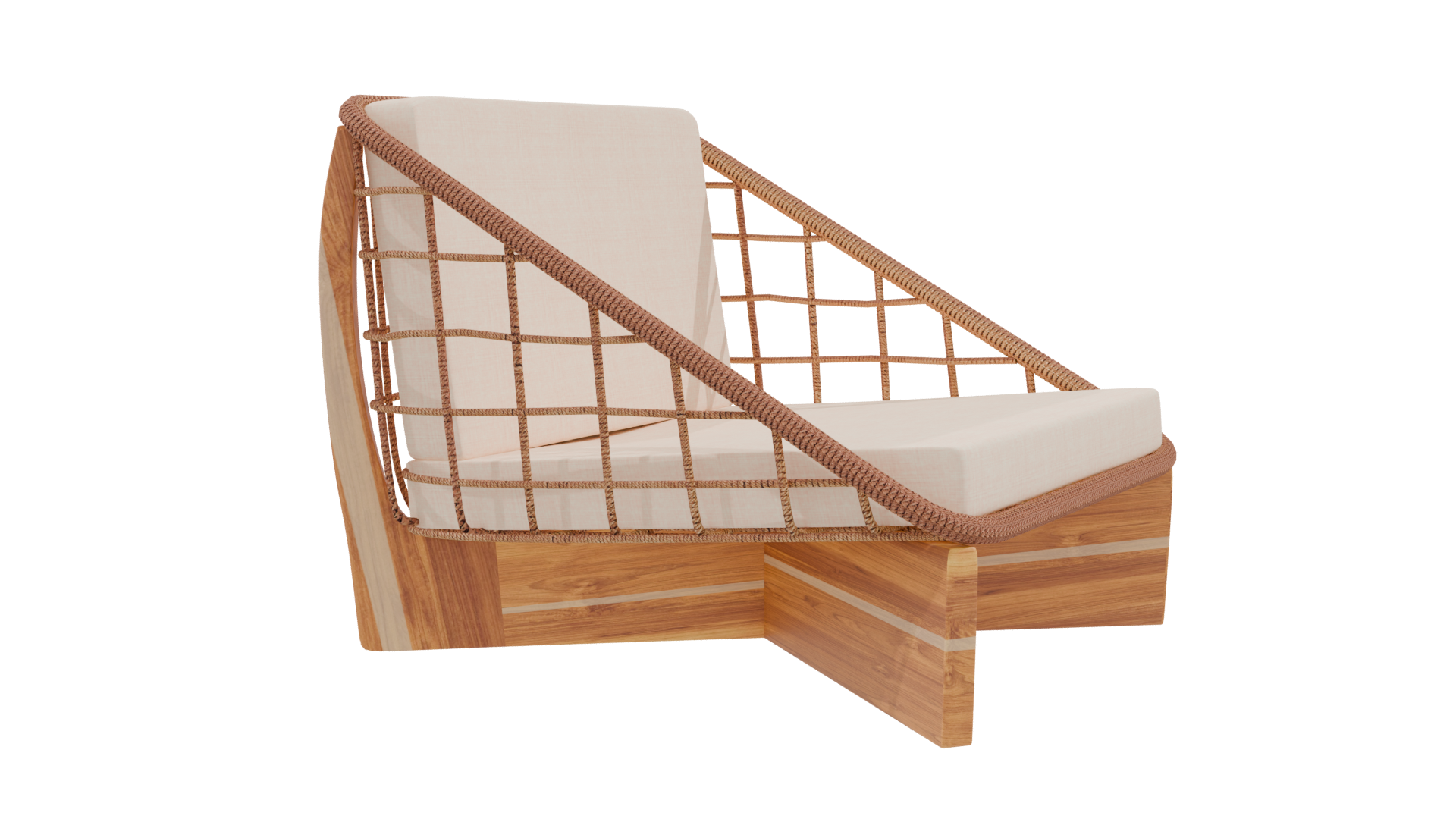 Stylish Minimalist Lounge Chair 3D - Professional 3D Model Render 9