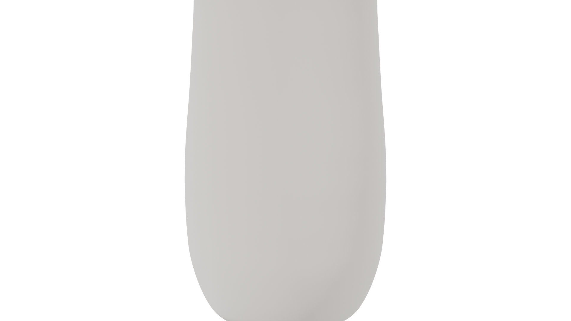 Tall Taupe Fiber Planter 3D Model - Professional 3D Model Render 2