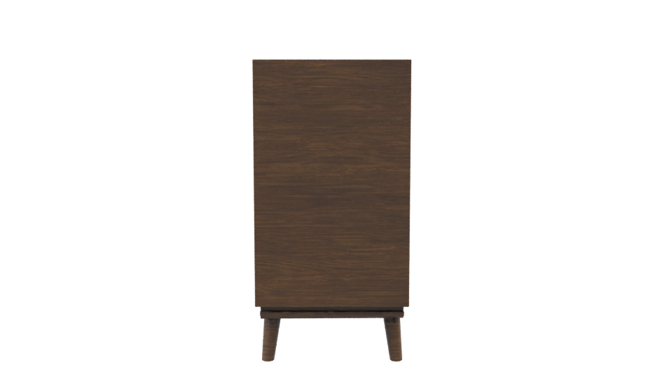 Stylish Vintage Wooden Console Table 3D Model - Professional 3D Model Render 8